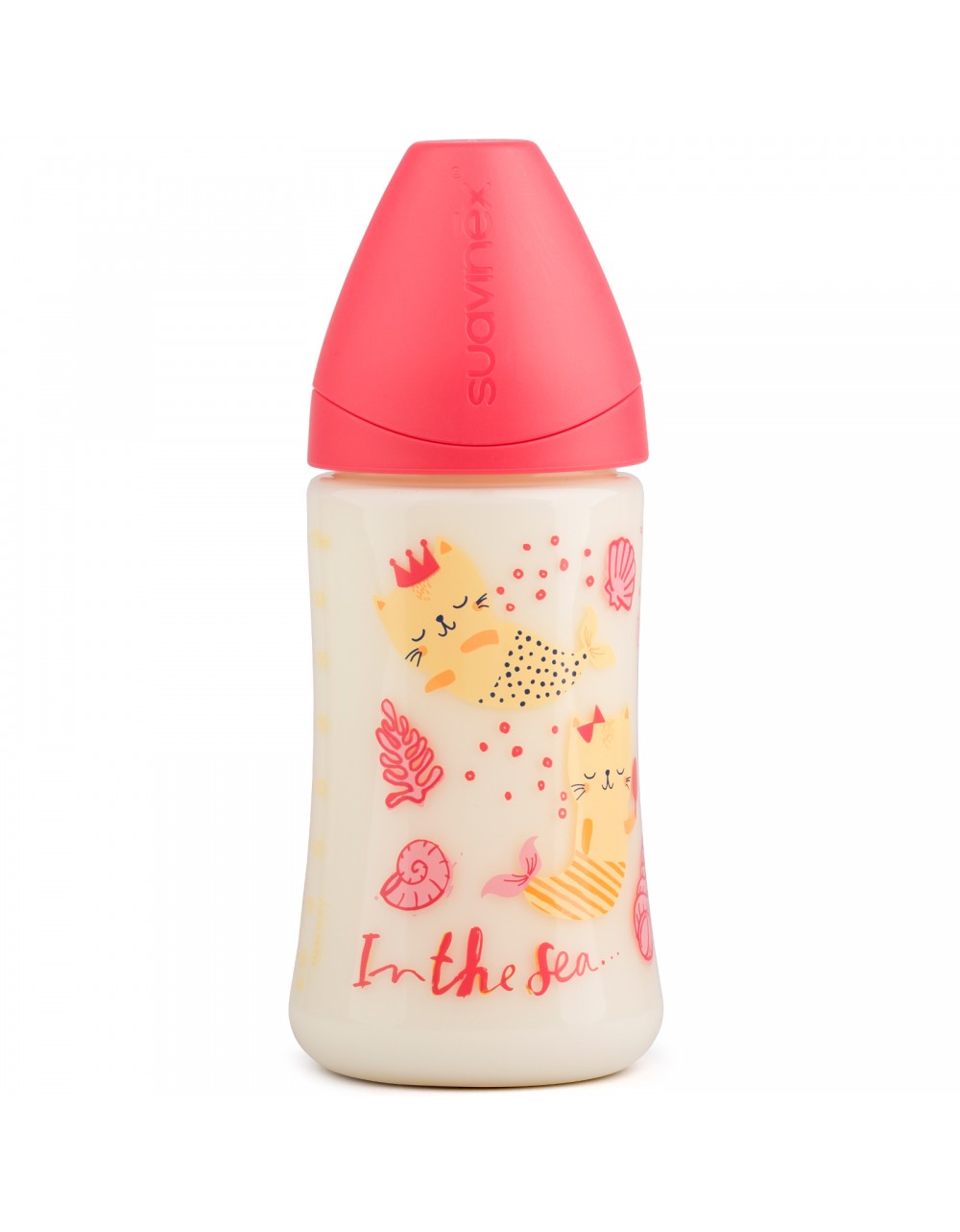 Suavinex In the Sea 270 ml Baby Bottle - Pink Mermaid