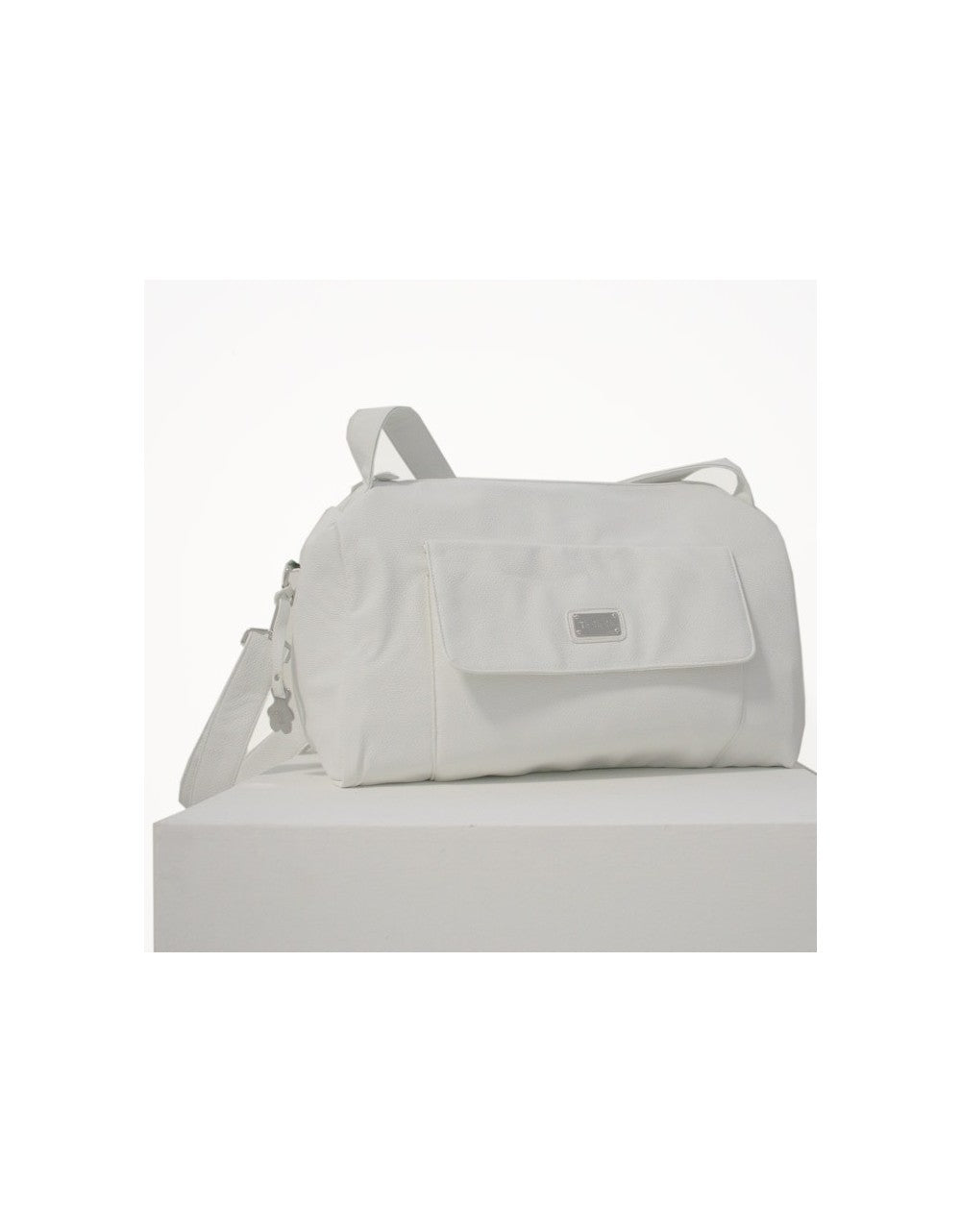 Nanan Faux Leather White Bag
