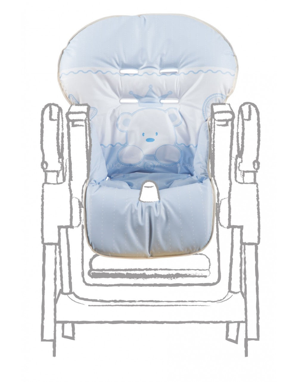 Baby Re High Chair Cover Light Blue