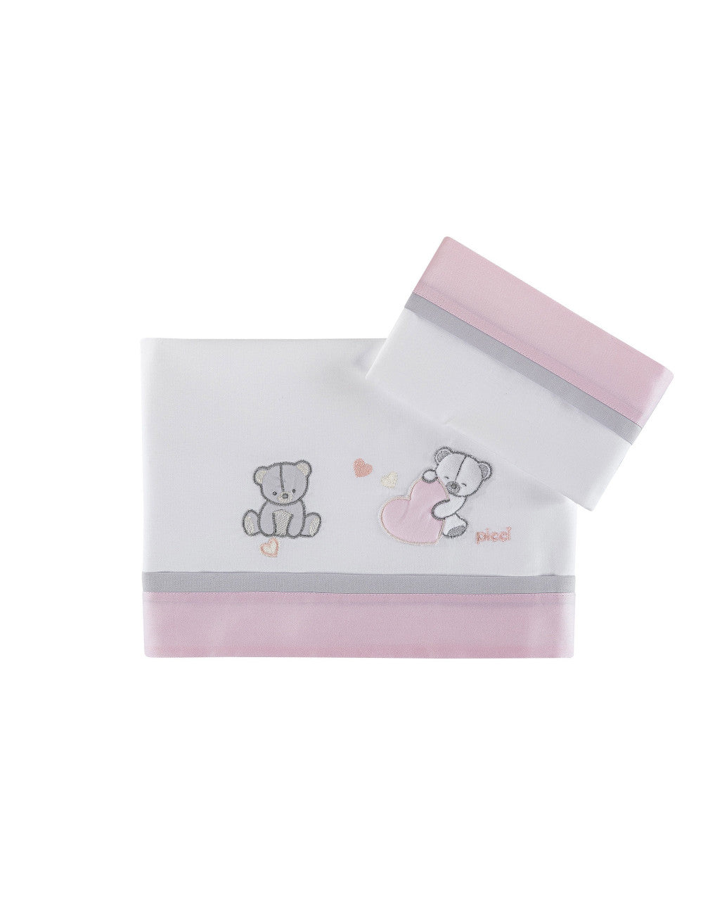 Picci Amelie Pink Cot Bed Linen