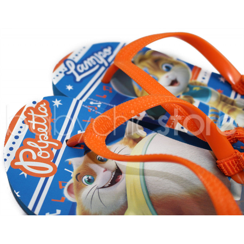 44 Cats Kids Flip Flops - Size 27/28