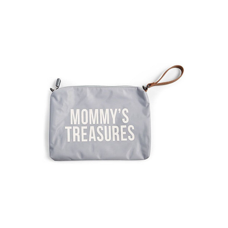 Mommy Treasures Clutch White-Grey