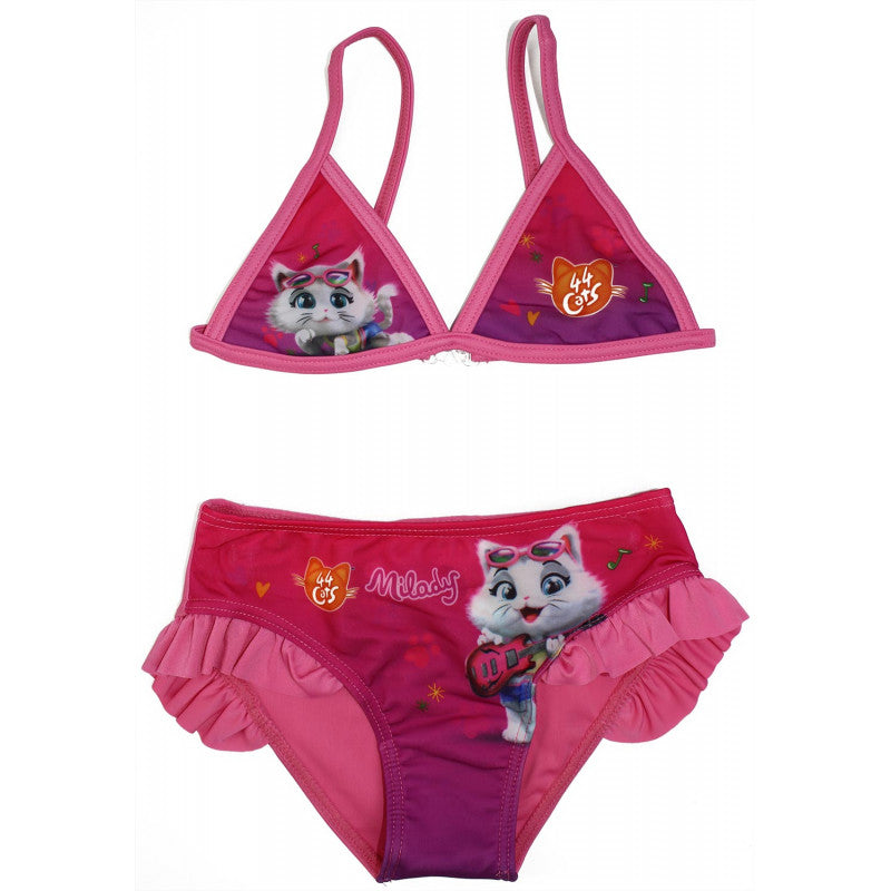 Pink 44 Cats Bikini - 3/4 Years