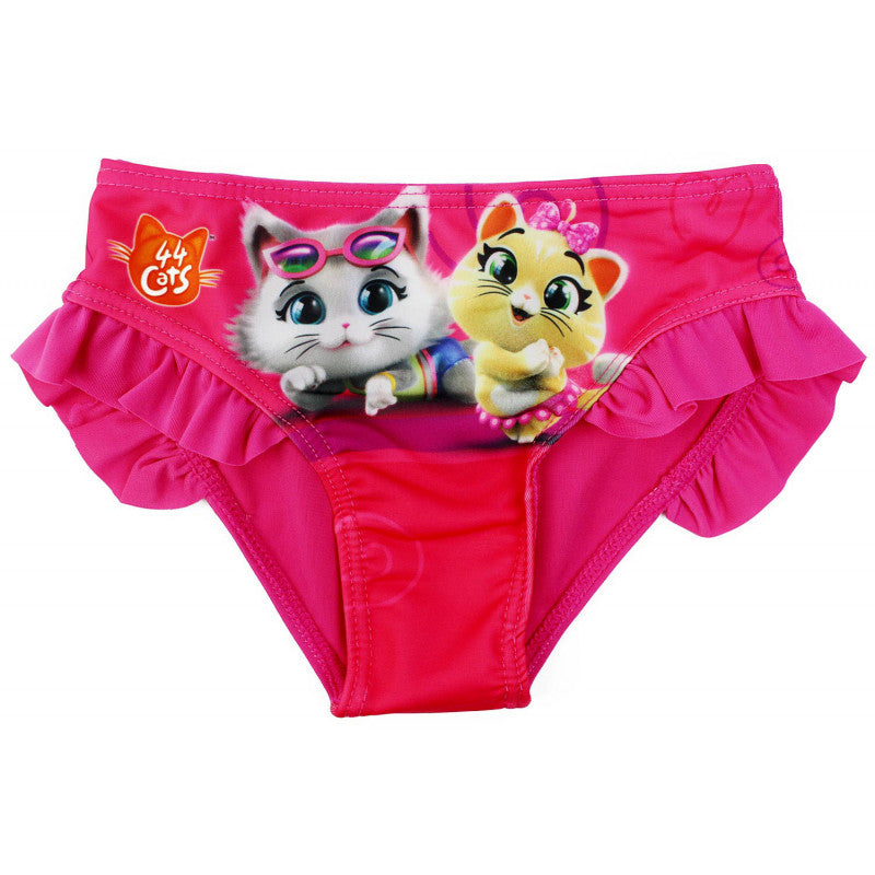 44 Cats Girls' Brief Swimsuit - 5/6 Years