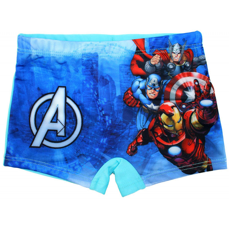 Light Blue Avengers Boxer Swim Trunks - 5/6 Years