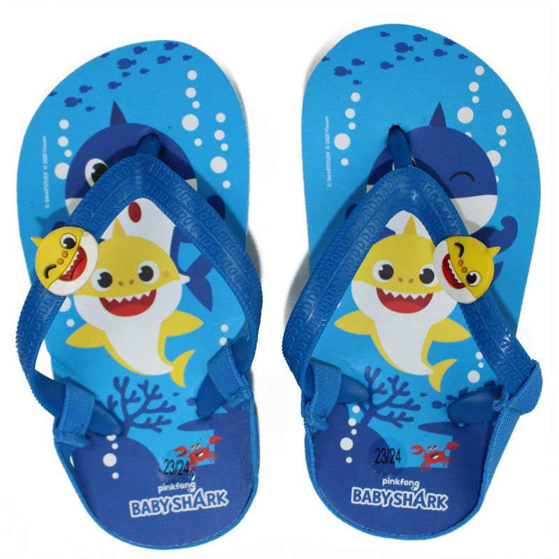 Baby Shark Flip Flops - Size 27/28