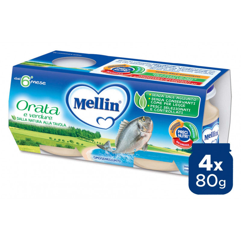 Homogenized Sea Bream Mellin - 4 x 80 g
