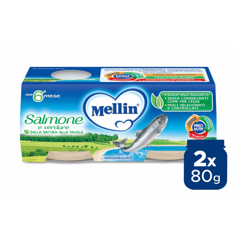 Mellin Salmon Purée - 2 x 80 g