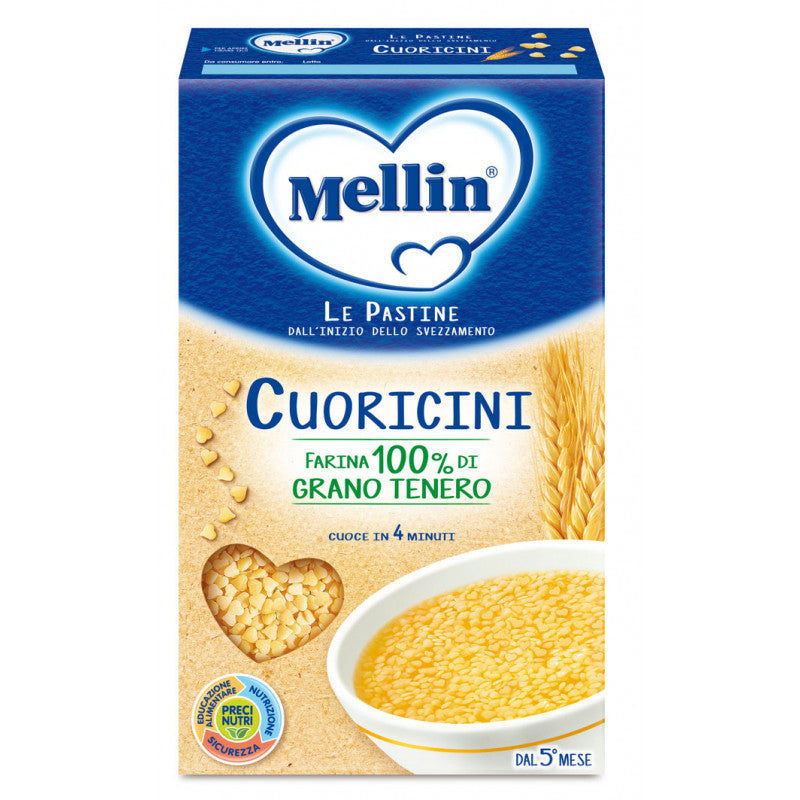Mellin Heart-Shaped Baby Pasta - 320 g