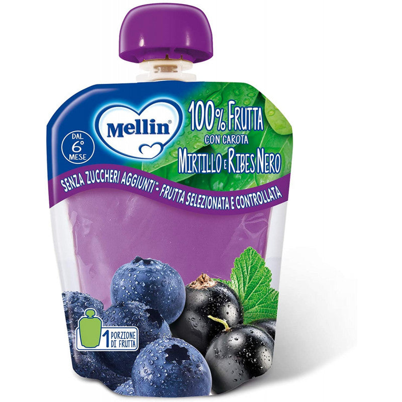 Mellin 100% Fruit Snack - Blueberry and Currant