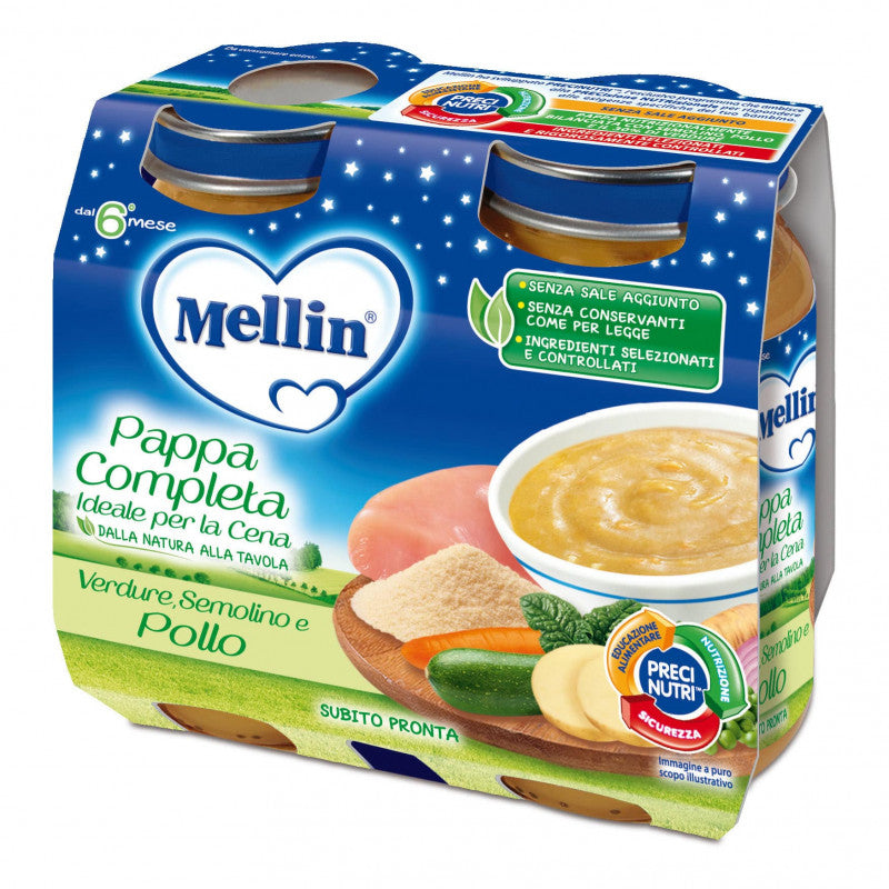 Mellin Complete Meal - Vegetables, Semolina and Chicken
