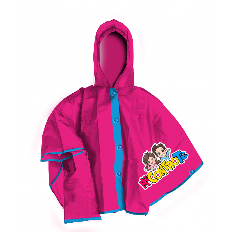 Me Contro Te Rain Cape - Pink - S