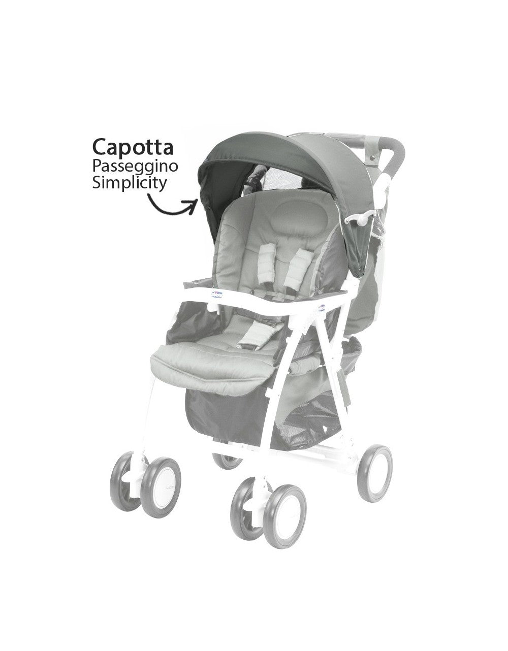 Stroller Hood Simplicity Plus Grey