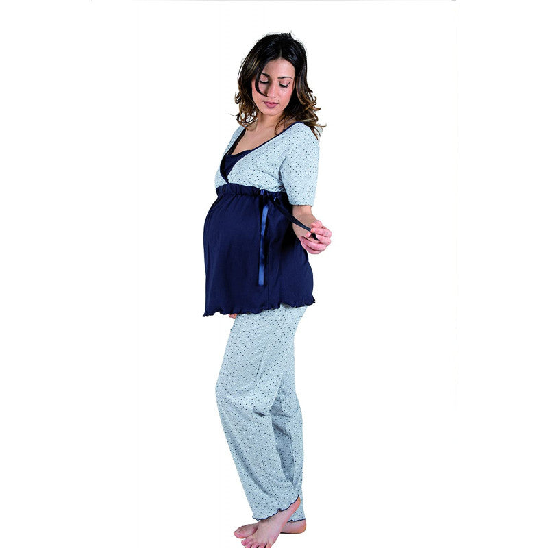 Pajamas with Bow, Half Sleeve - Size 4