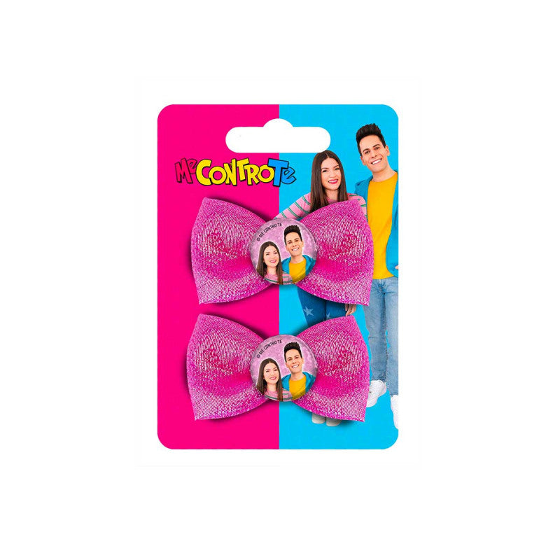 2 Me Contro Te Bow Hair Clips