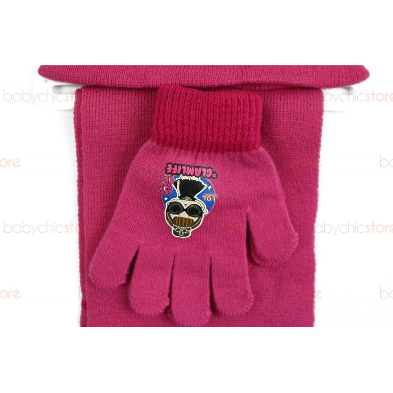 LOL Surprise! Scarf, Hat, and Gloves Set