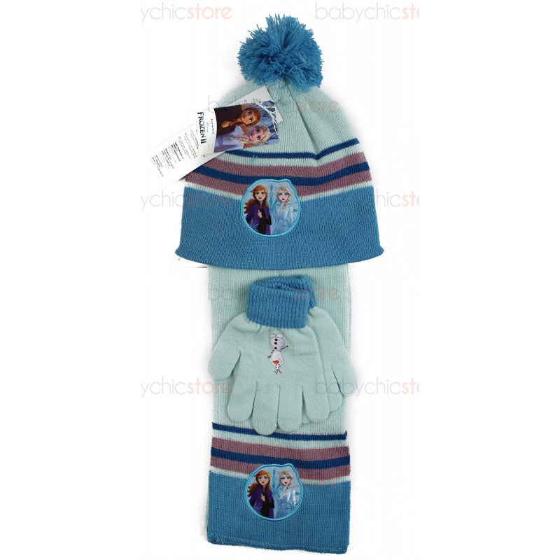 Set Écharpe, Bonnet et Gants Frozen Bleu