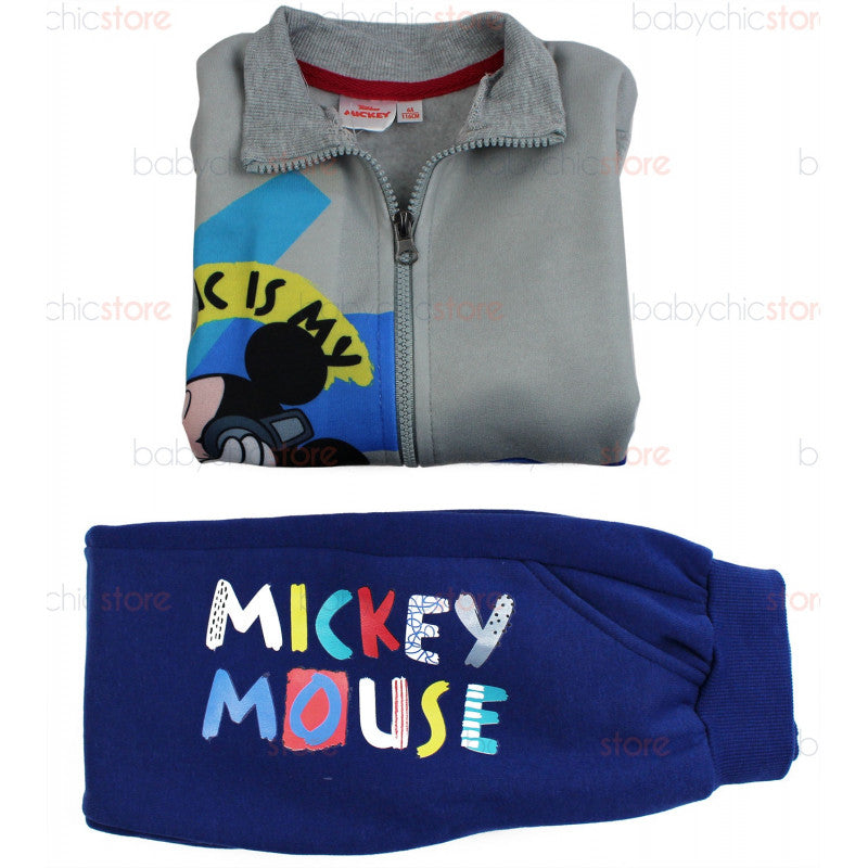 Mickey Mouse Jogging Set - Grey/Blue - 7 Years