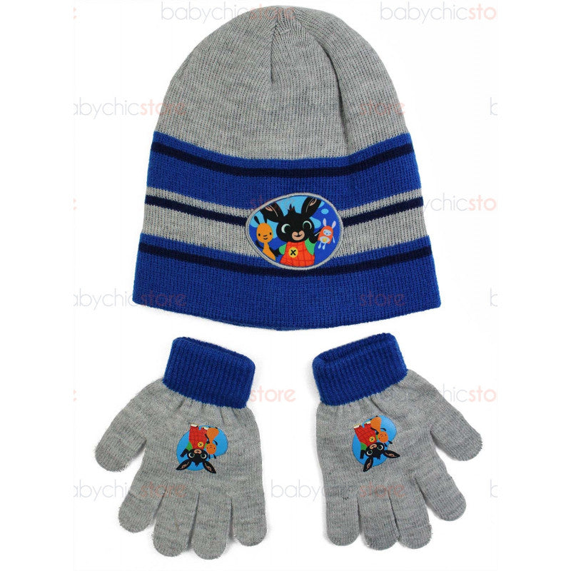 Bing Hat and Gloves Set - Grey