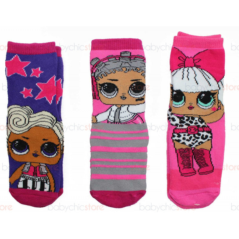 3 Pairs LOL Surprise Anti-slip Socks