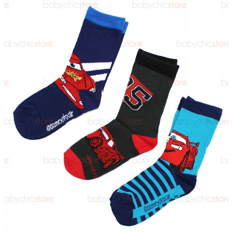 Set of 3 Pairs of Cars Socks - 31/34