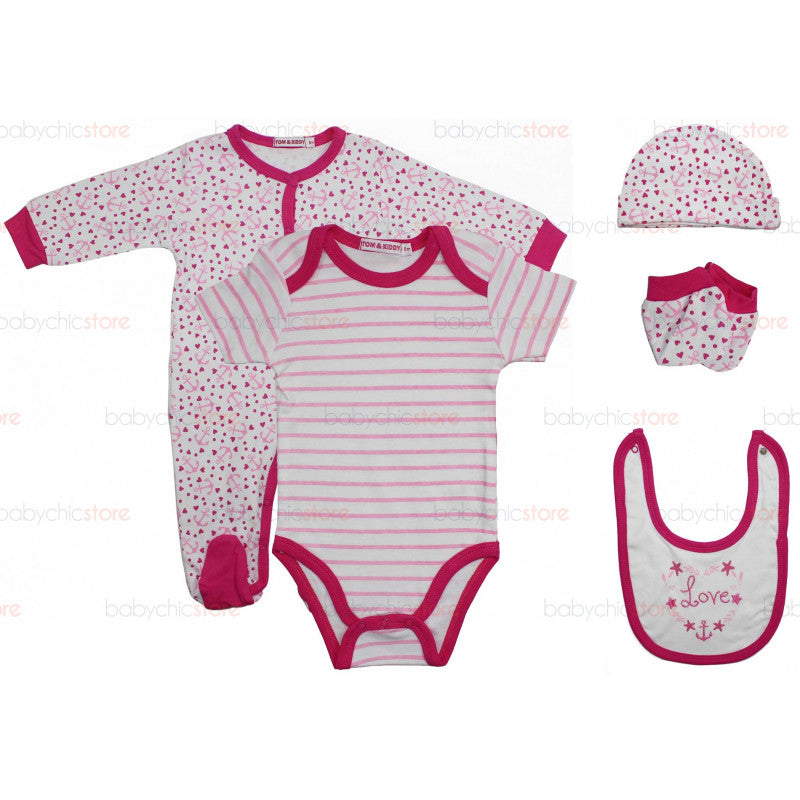 Complete Bodysuit and All-in-One Set Love - 6 Months
