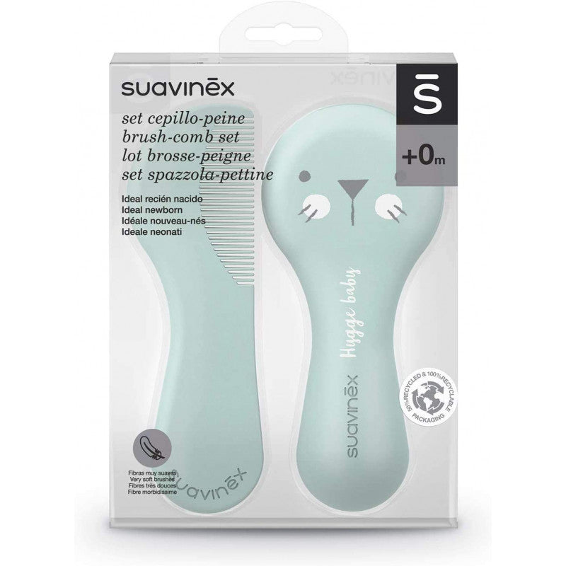 Hygge Baby Brush and Comb Suavinex Green