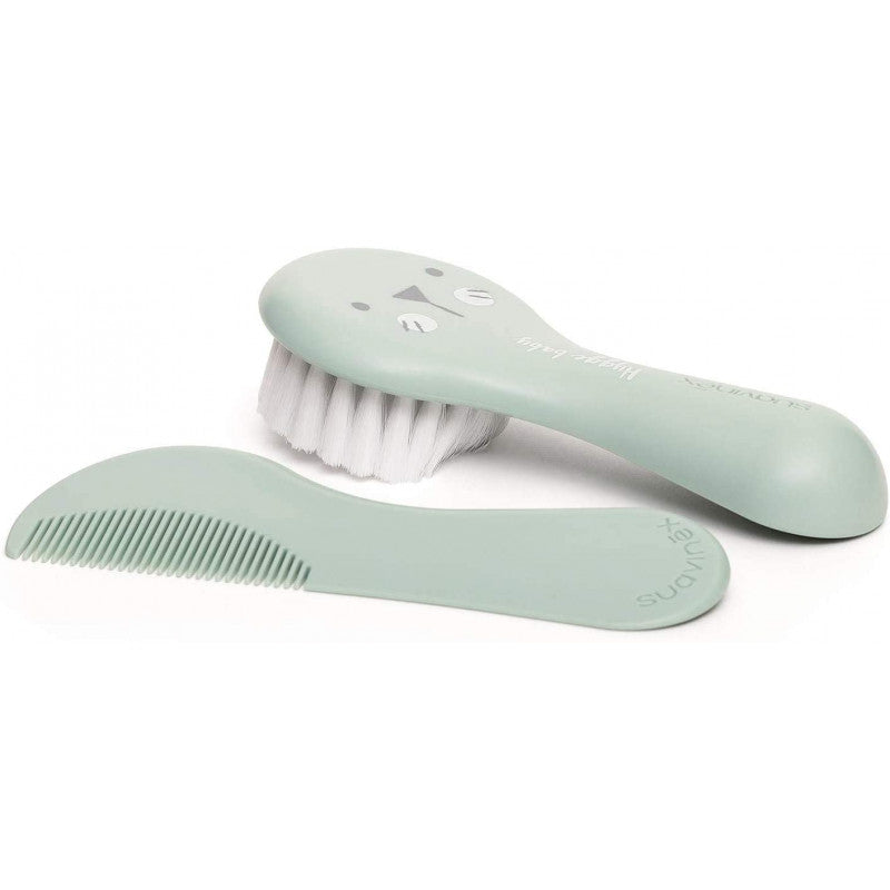 Hygge Baby Brush and Comb Suavinex Green