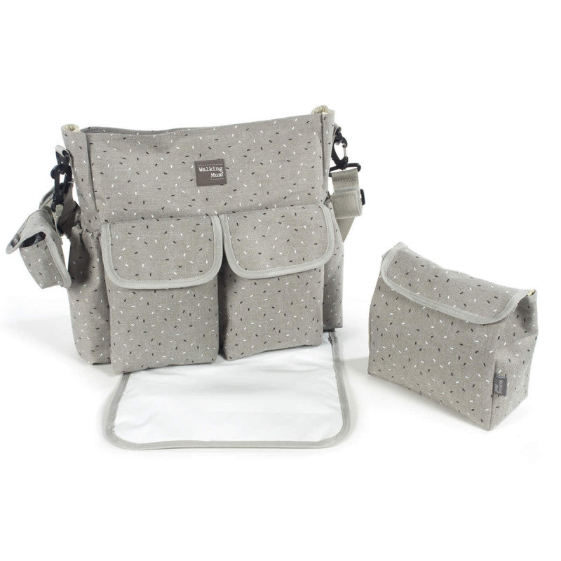 Sac à langer Walking Mum Confetti Gris