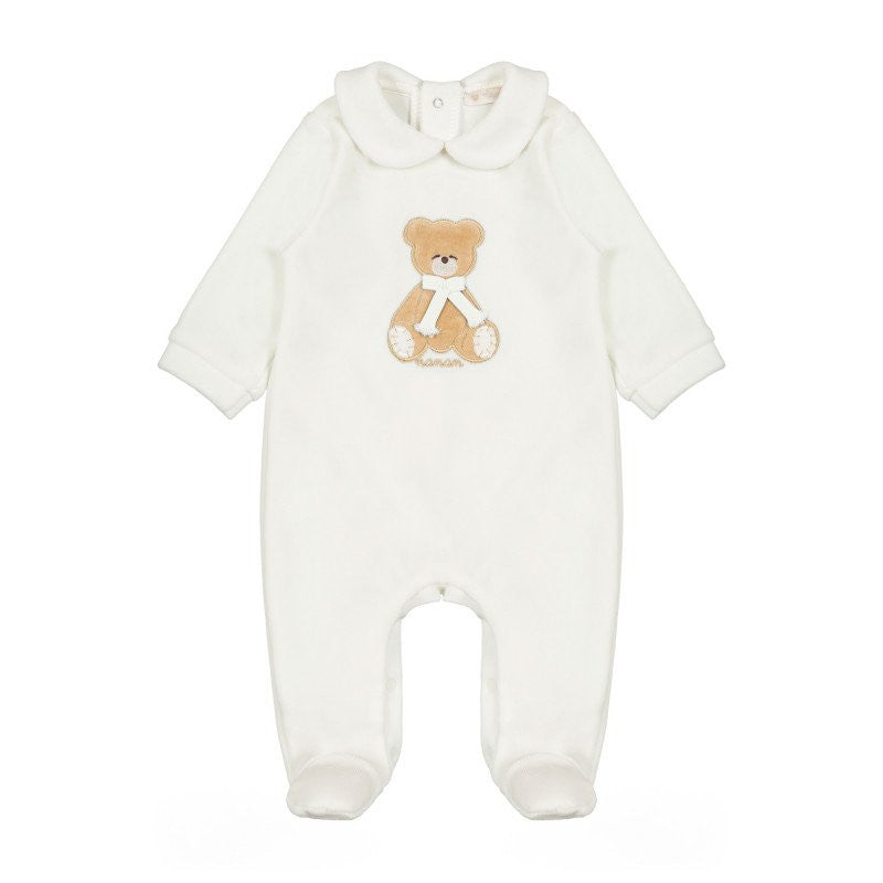 White Sleepsuit Pallino Collection