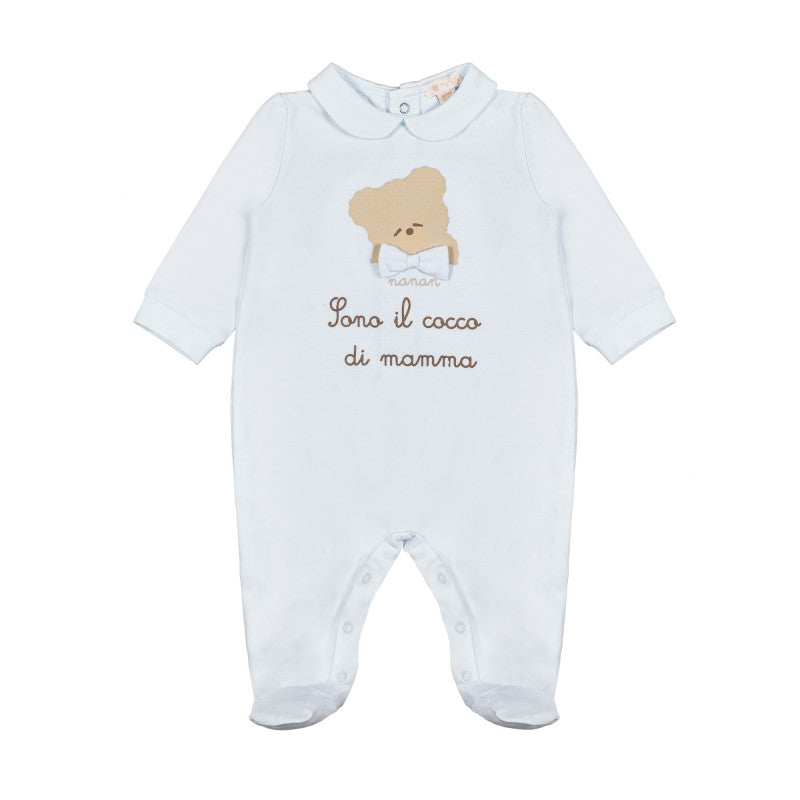 Baby grow with "I'm mummy's favourite" print, 1 month