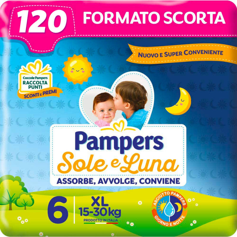 Pampers Sole e Luna Size 6 Diapers - Economy Pack