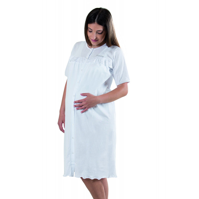 Lace Nightgown Open Front - T6