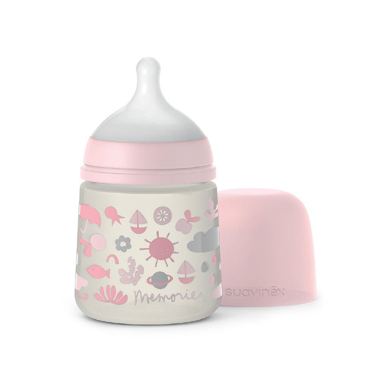 Suavinex Memories Pink Baby Bottle - 150 ml