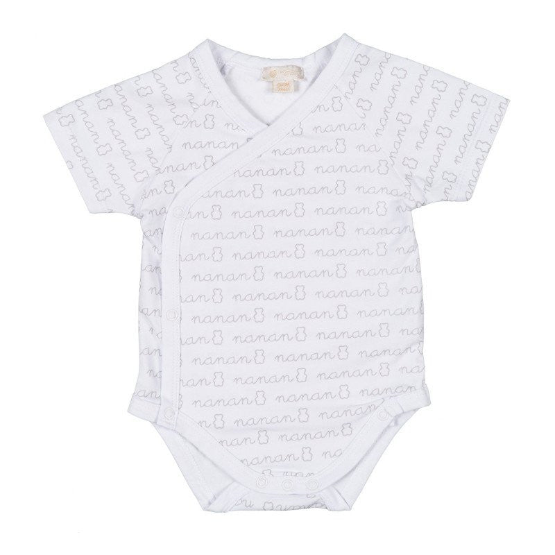 Nanan White Short-Sleeve Bodysuit