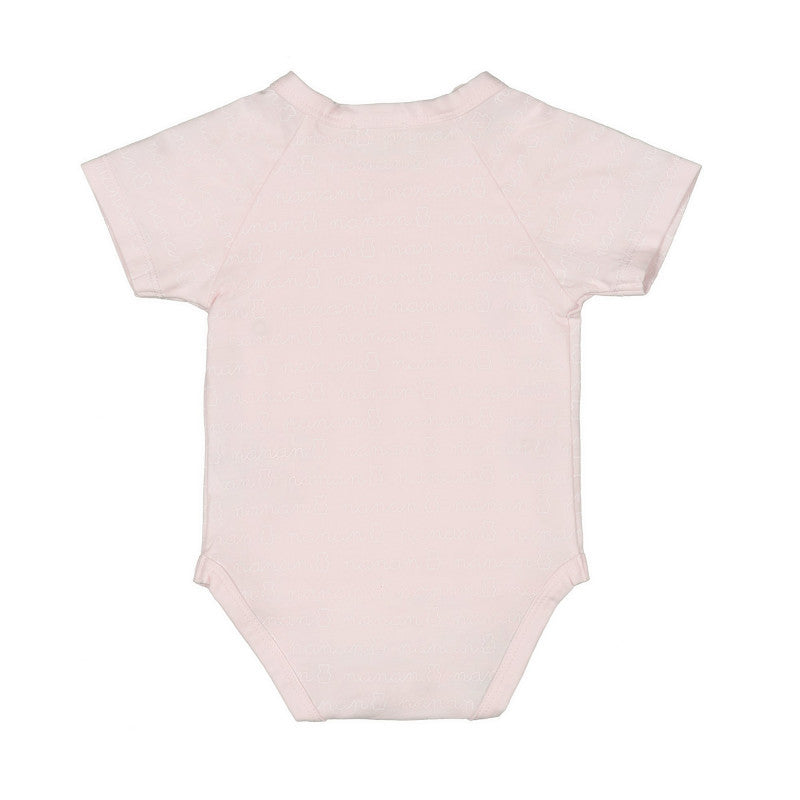Pink Short-Sleeve Nanan Bodysuit - 1 Month