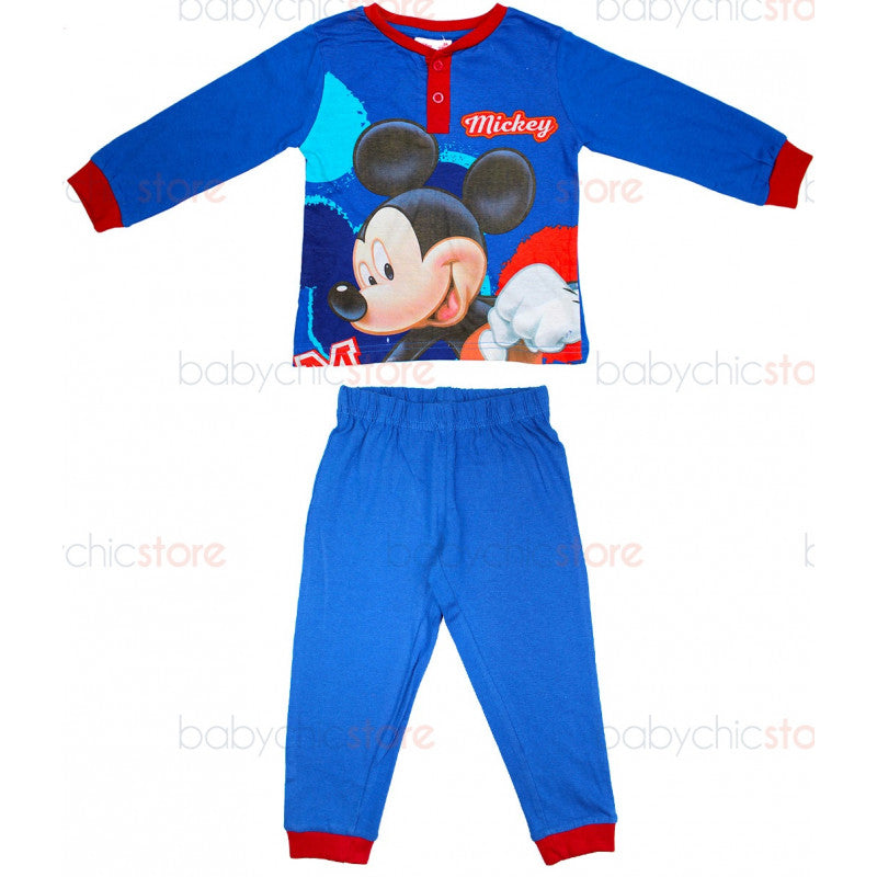 Mickey Mouse Blue Spring/Summer Pyjamas - 4 Years