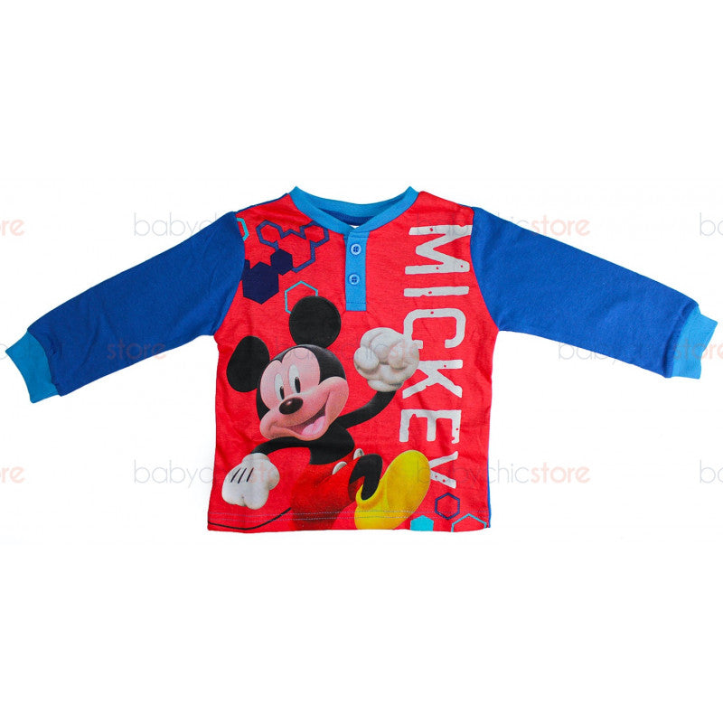 Red Mickey Mouse Spring/Summer Pajamas - Age 6