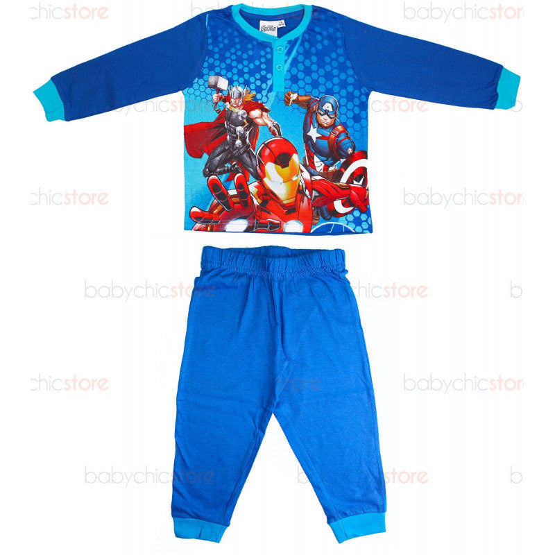 Avengers Blue Spring/Summer Pajamas - 5 Years