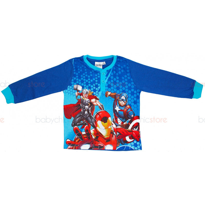 Avengers Blue Spring/Summer Pajamas - 6 Years