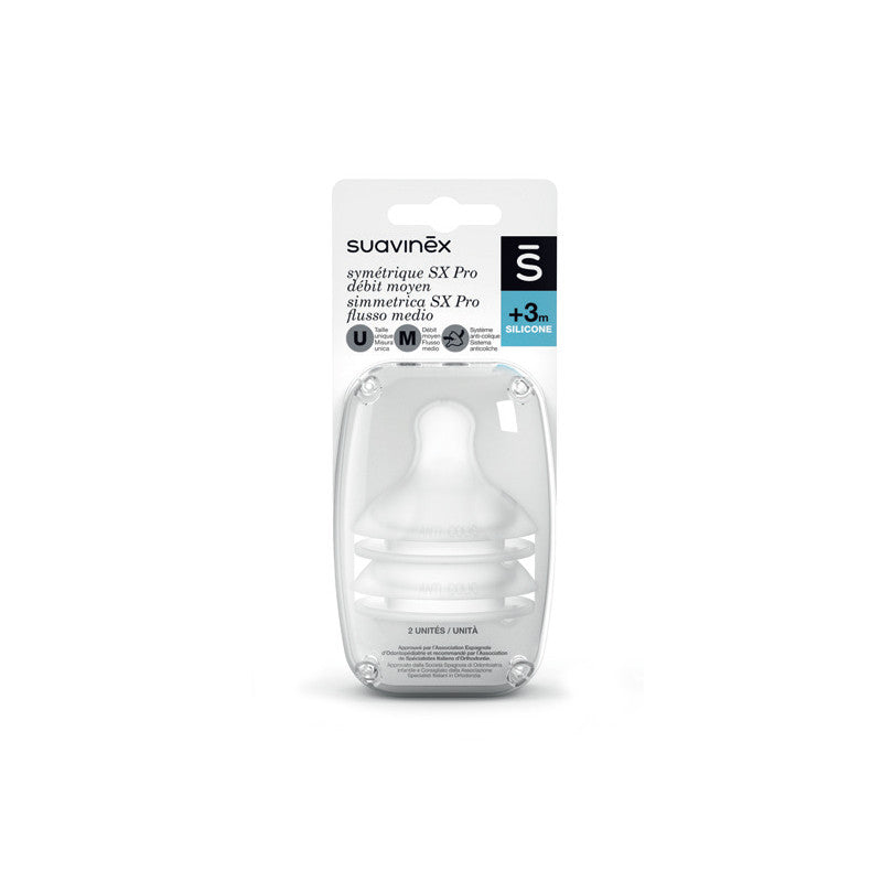 Suavinex SX PRO Symmetrical Teat - Slow Flow