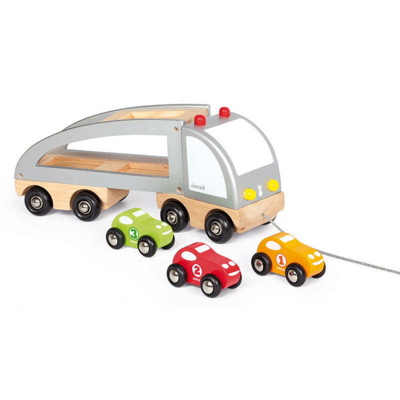Truck with Multiple Race Cars