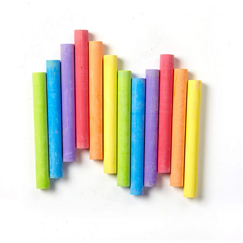 12 Crayola Anti-Dust Coloured Chalks
