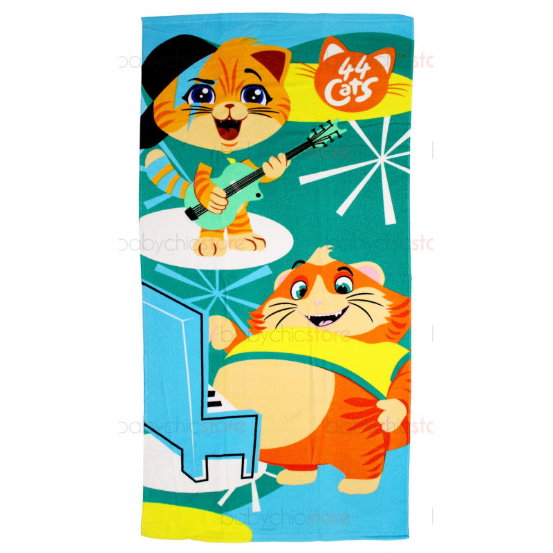 Beach Towel 44 Cats - Lampo and Pilou