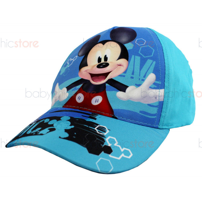 Casquette visière Mickey Mouse bleu clair