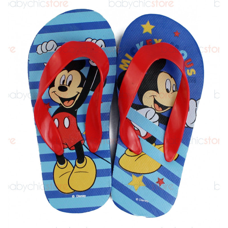 Mickey Mouse Flip Flops Blue/Red - 23/25