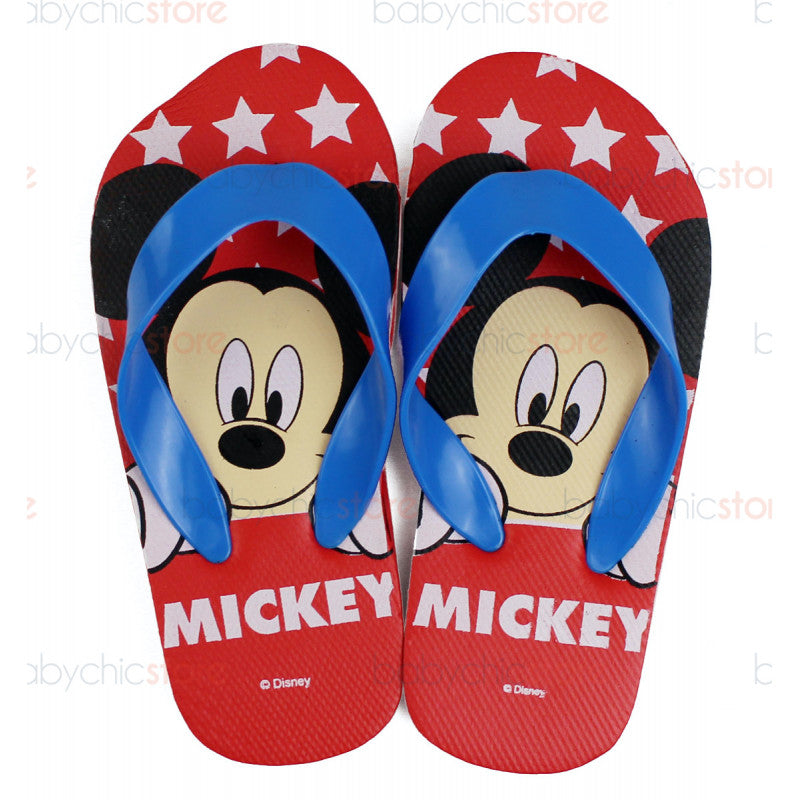 Red Mickey Mouse Flip Flops - 23/25