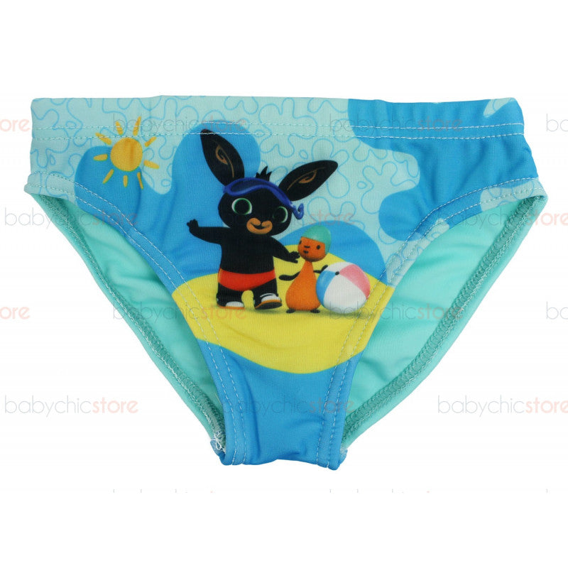 Bing Light Blue Brief Swimsuit - 18 Months