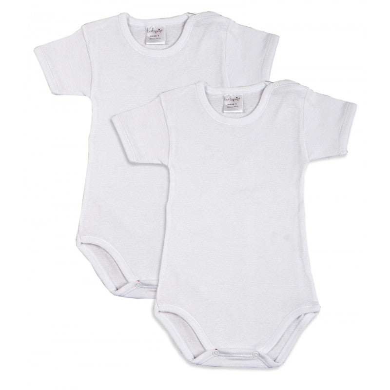 2-Pack Short-Sleeve Bodysuits for Newborns - 1 Month