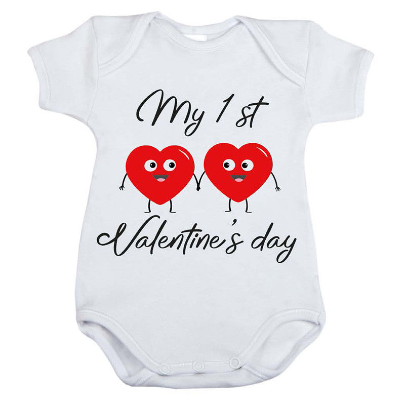 My 1st Valentine's Day Baby Grow - 1-3 Months